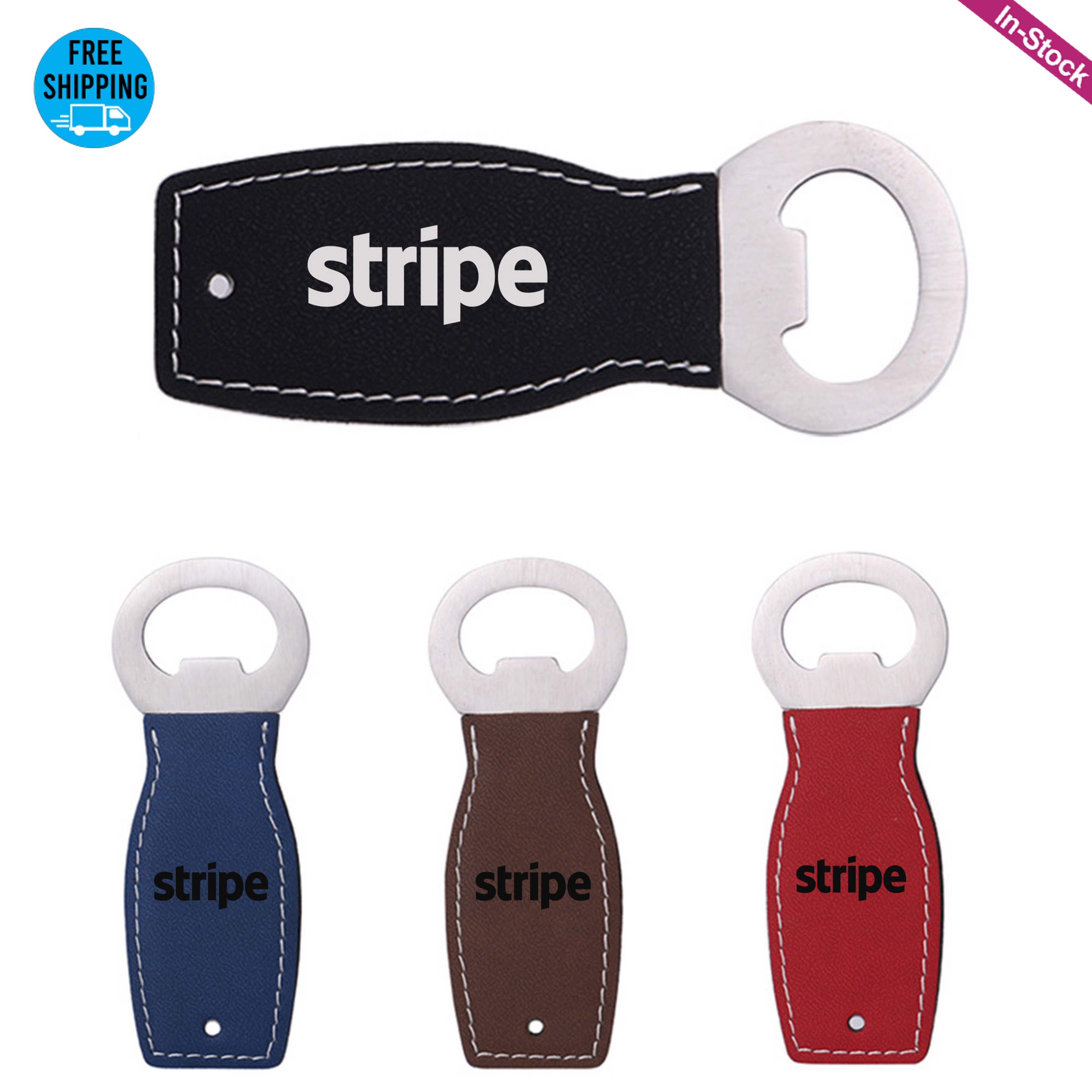 Custom Vegan Leather Bottle Opener 3