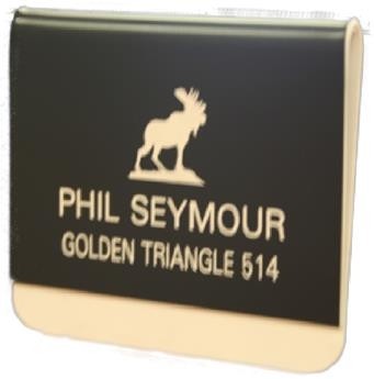 3-1/2" x 3-3/8" Engraved Pocket Name Badge 2
