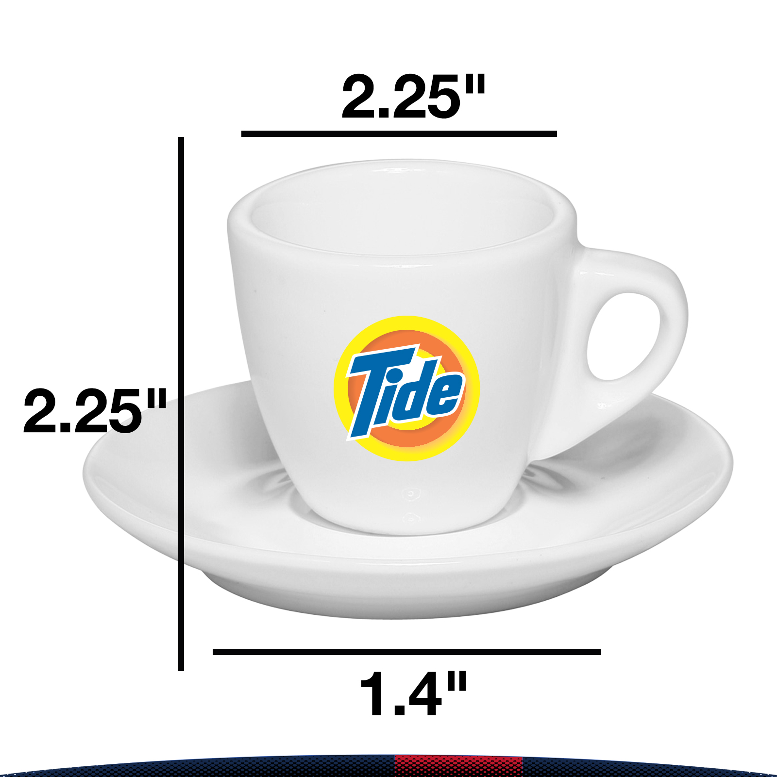 2.5 oz. Nibblet Espresso Cups with Saucer 2