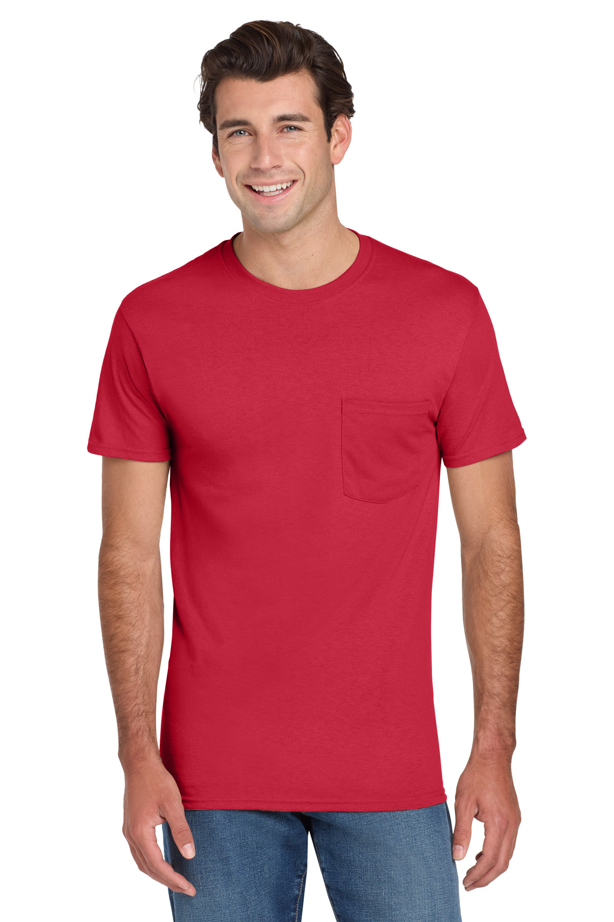 Jerzees - Dri-Power 50/50 Cotton/Poly Pocket T-Shirt. 29MP 49