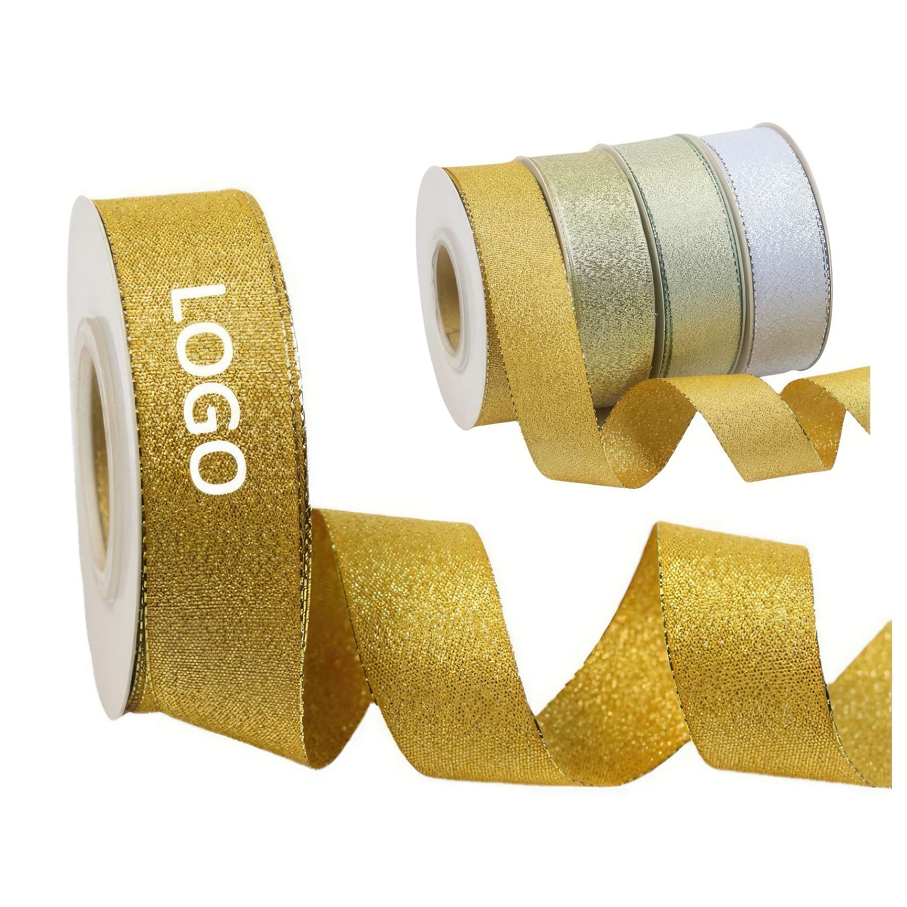 Sparkly Fabric Ribbon Perfect for Crafts 1