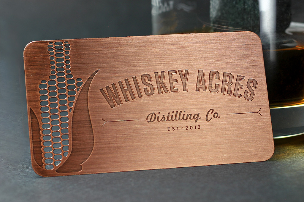 Copper Finish Metal Business Cards 10