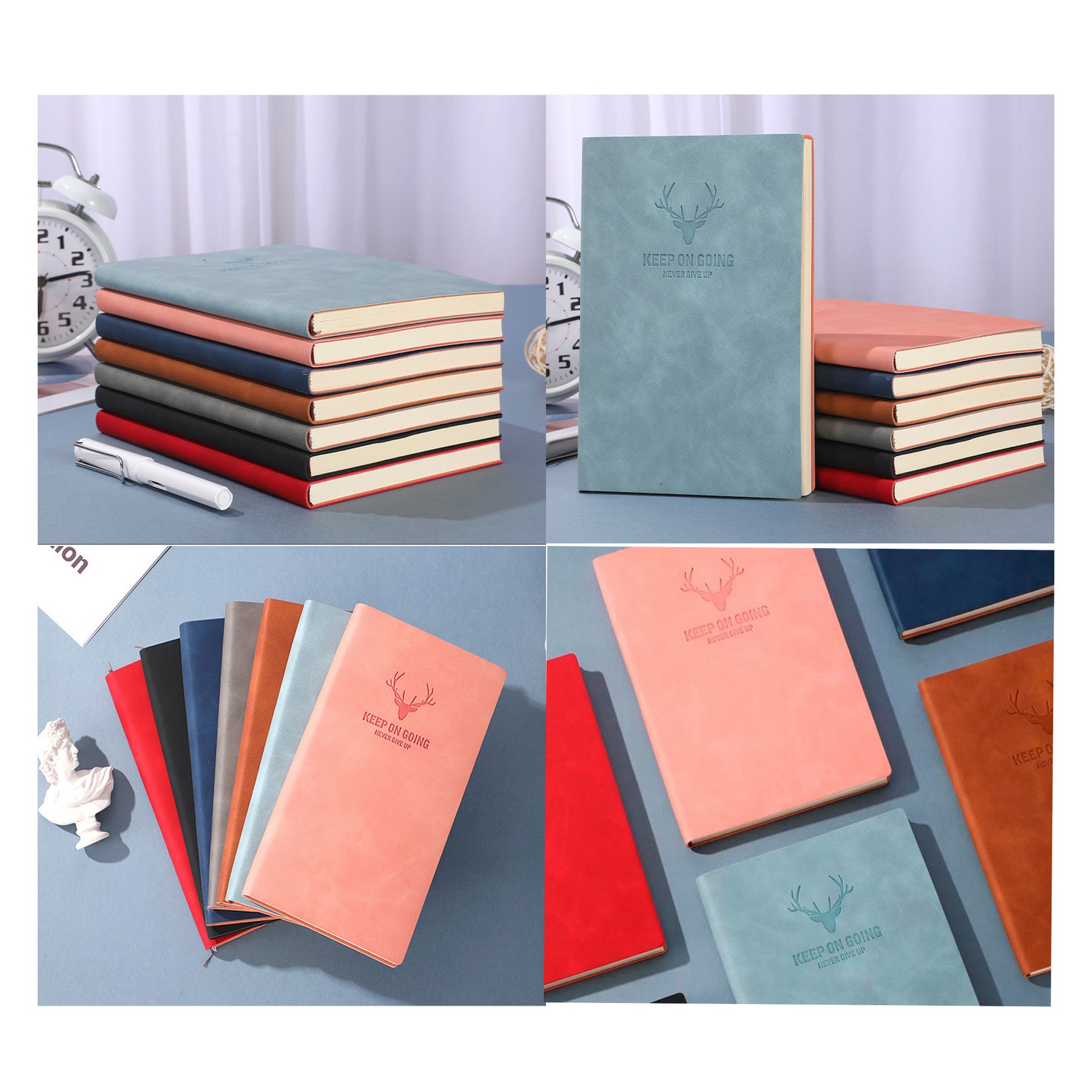 Simple Soft Leather Business Notebook 6