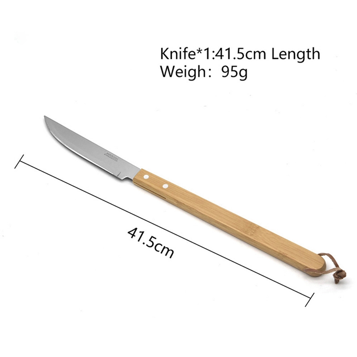5-Piece Custom Bamboo Grilling Barbecue Tool Set 4