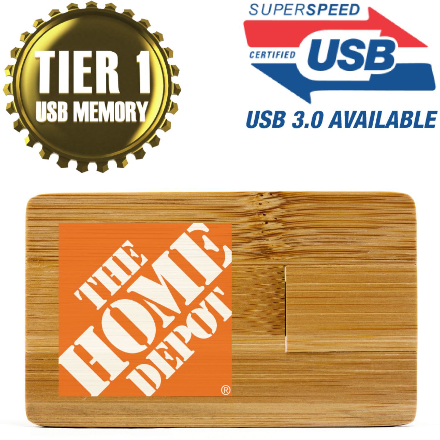 Wooden Card USB Drive 3