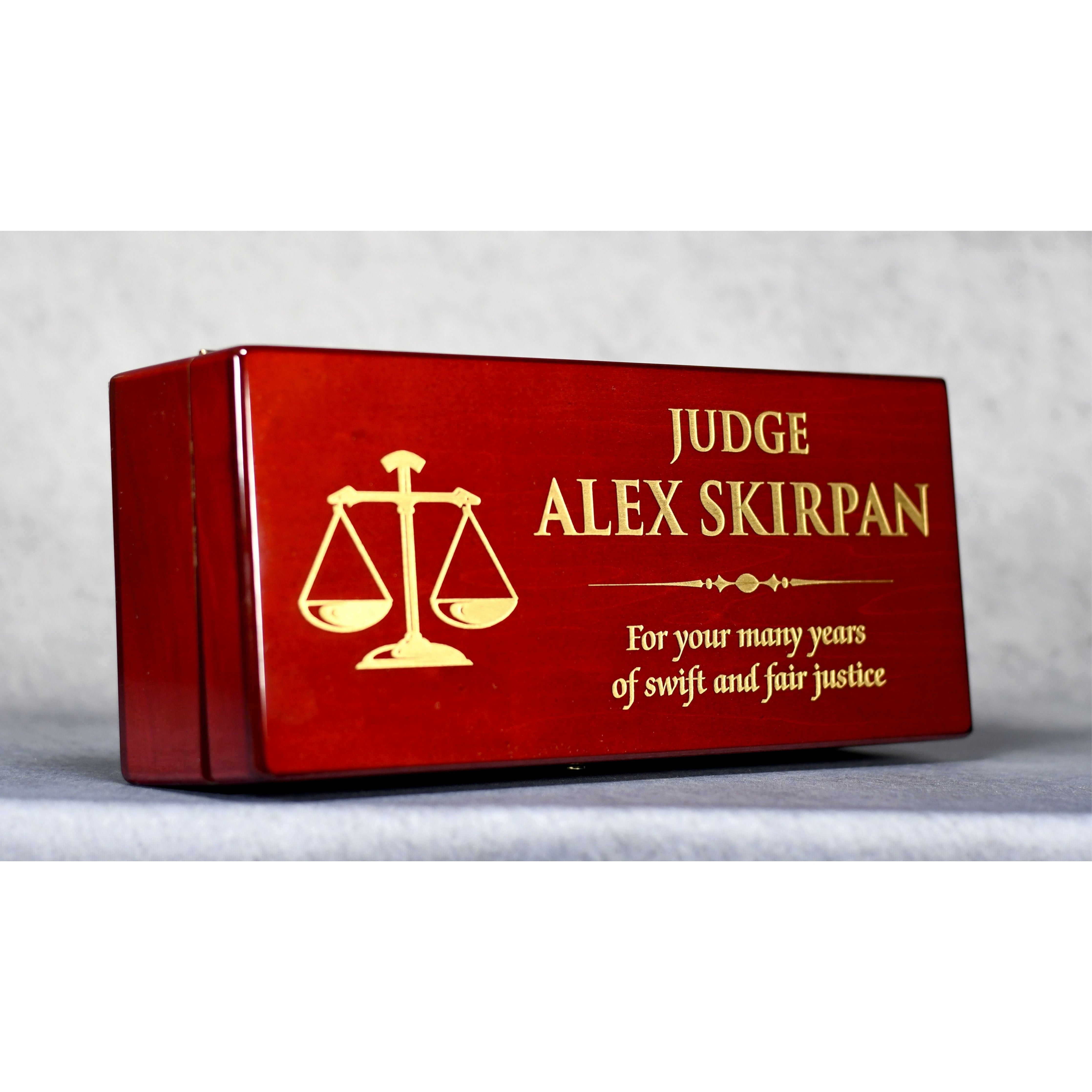 Rosewood Gavel And Case 2