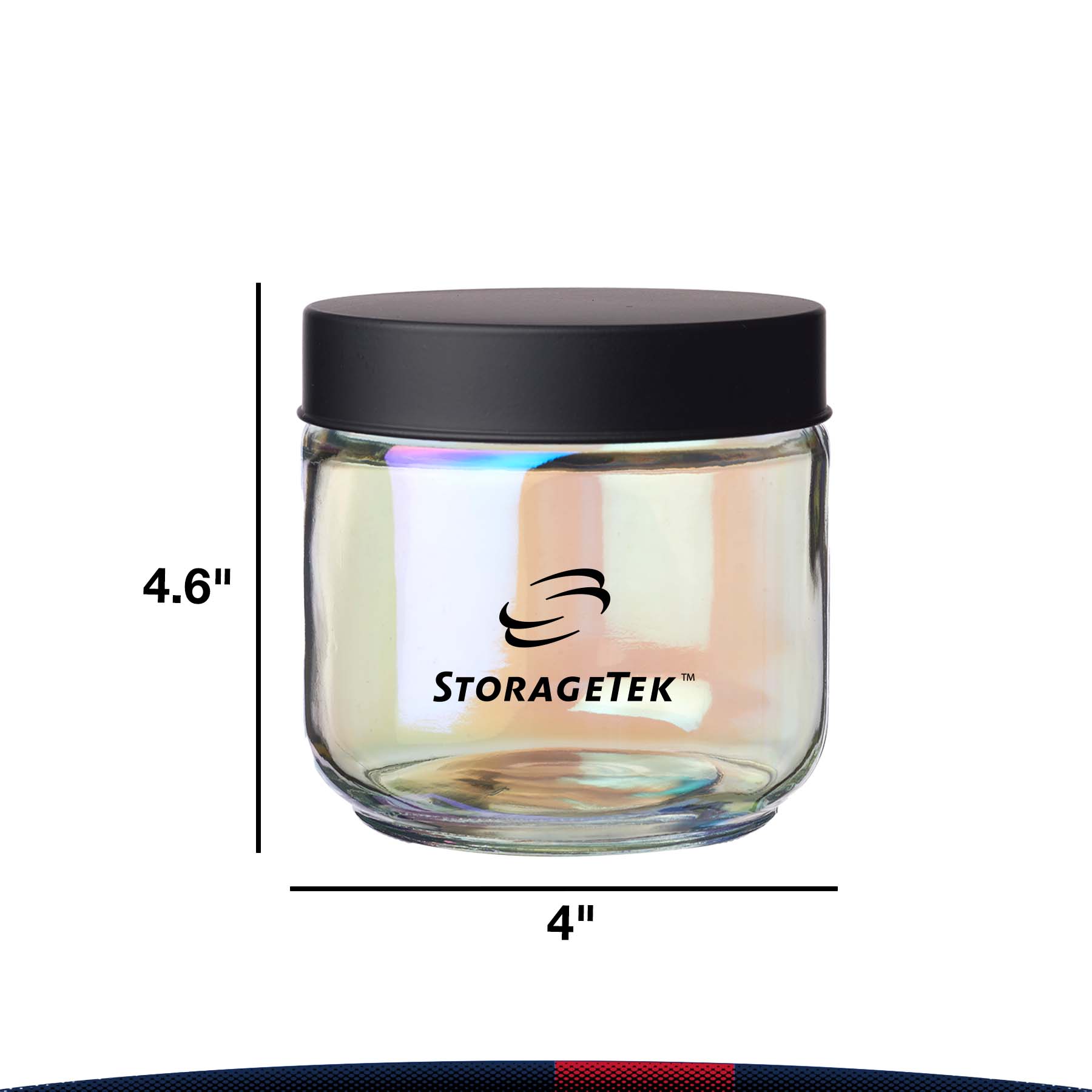 23 oz. Fyris Iridescent Glass Jars 1