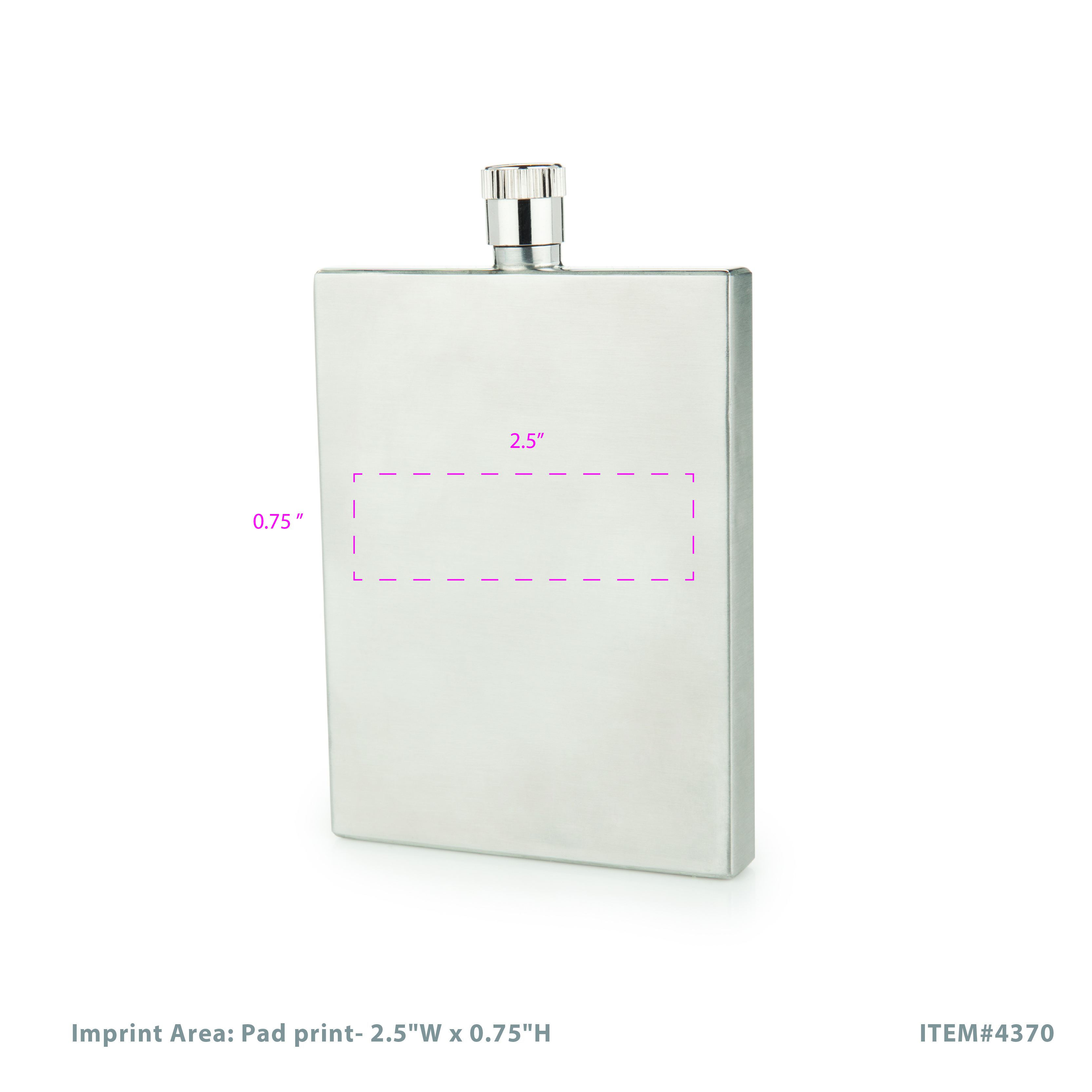 Viski® Stainless Steel Slim Flask 7