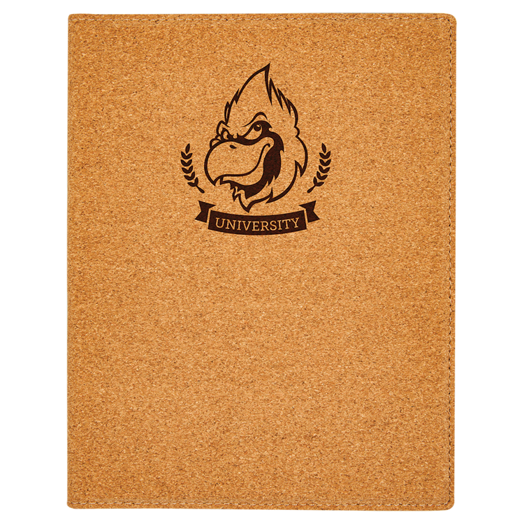 7" x 9" Small Cork Portfolio with Notepad 4