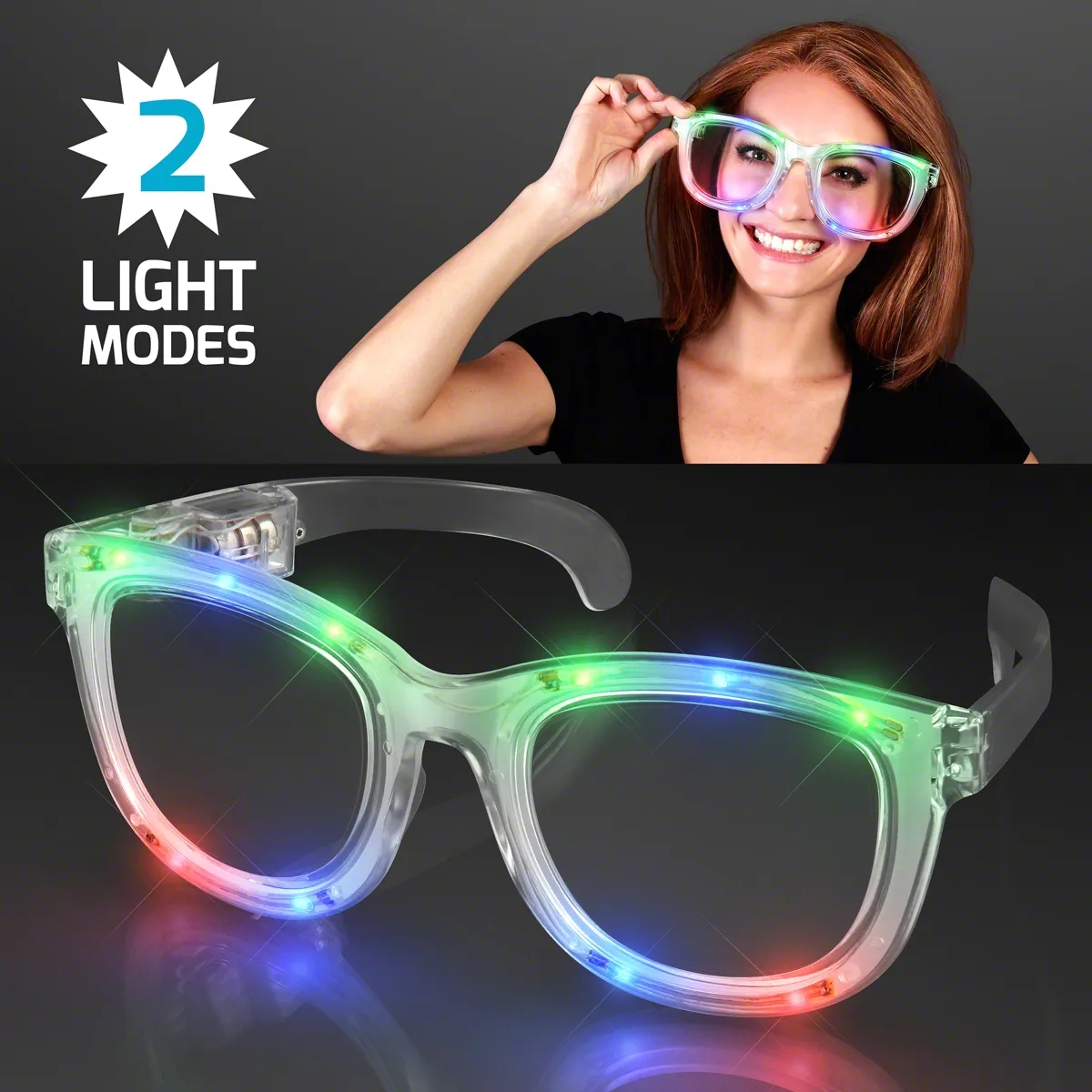 Wacky Flash LED Jumbo Party Shades 2