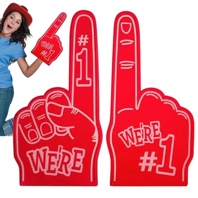 18-Inch Cheerleading Foam Finger Gloves- Sports Fan Prop 1