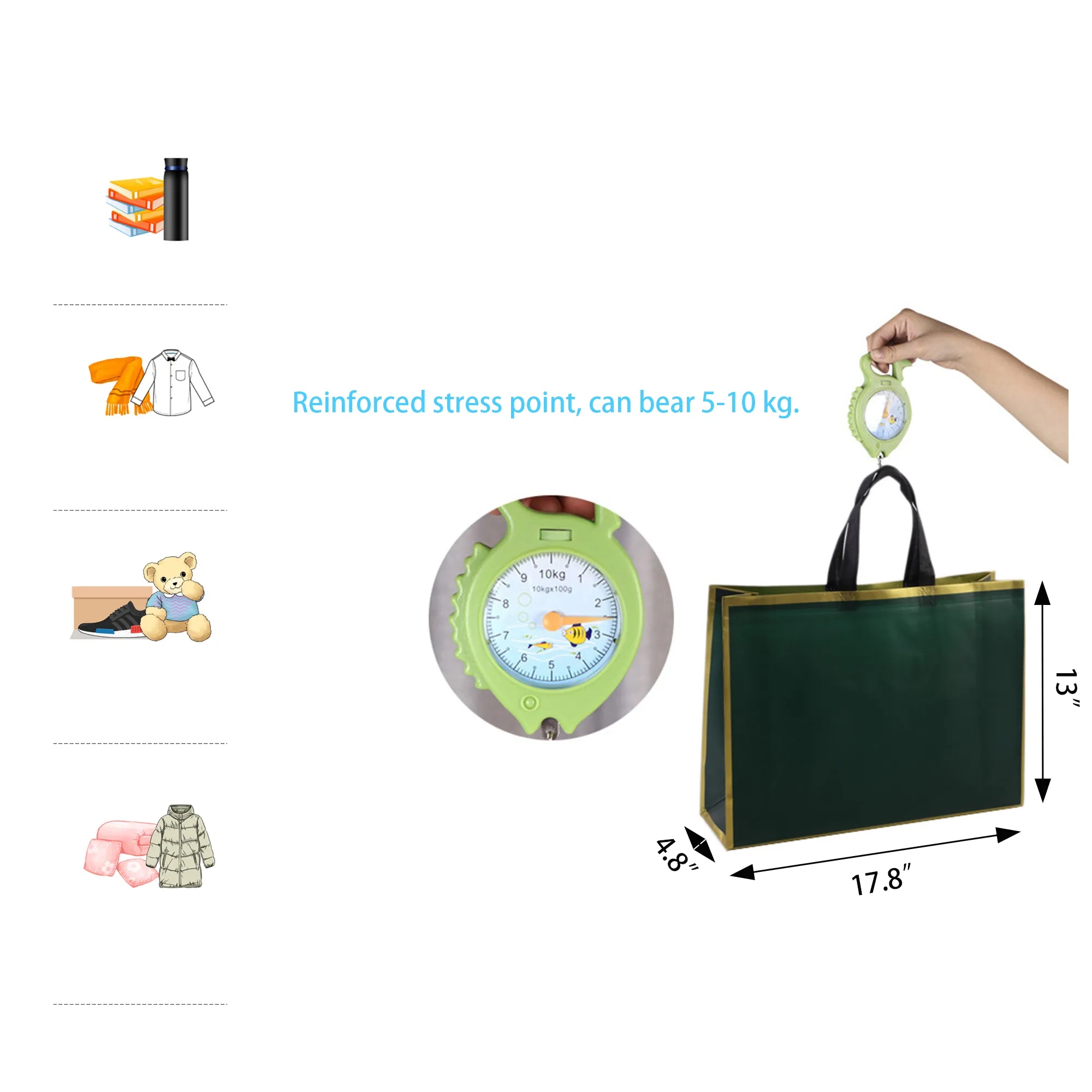 Thickened Non-Woven Tote Clothing Shopping Bag MOQ 100PCS 3