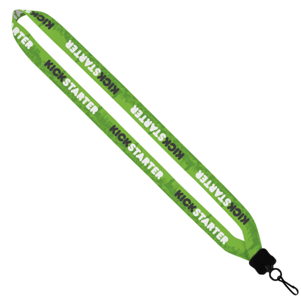 3/4" Dye-Sublimated Lanyard with Plastic Clamshell & Plastic O-Ring 40
