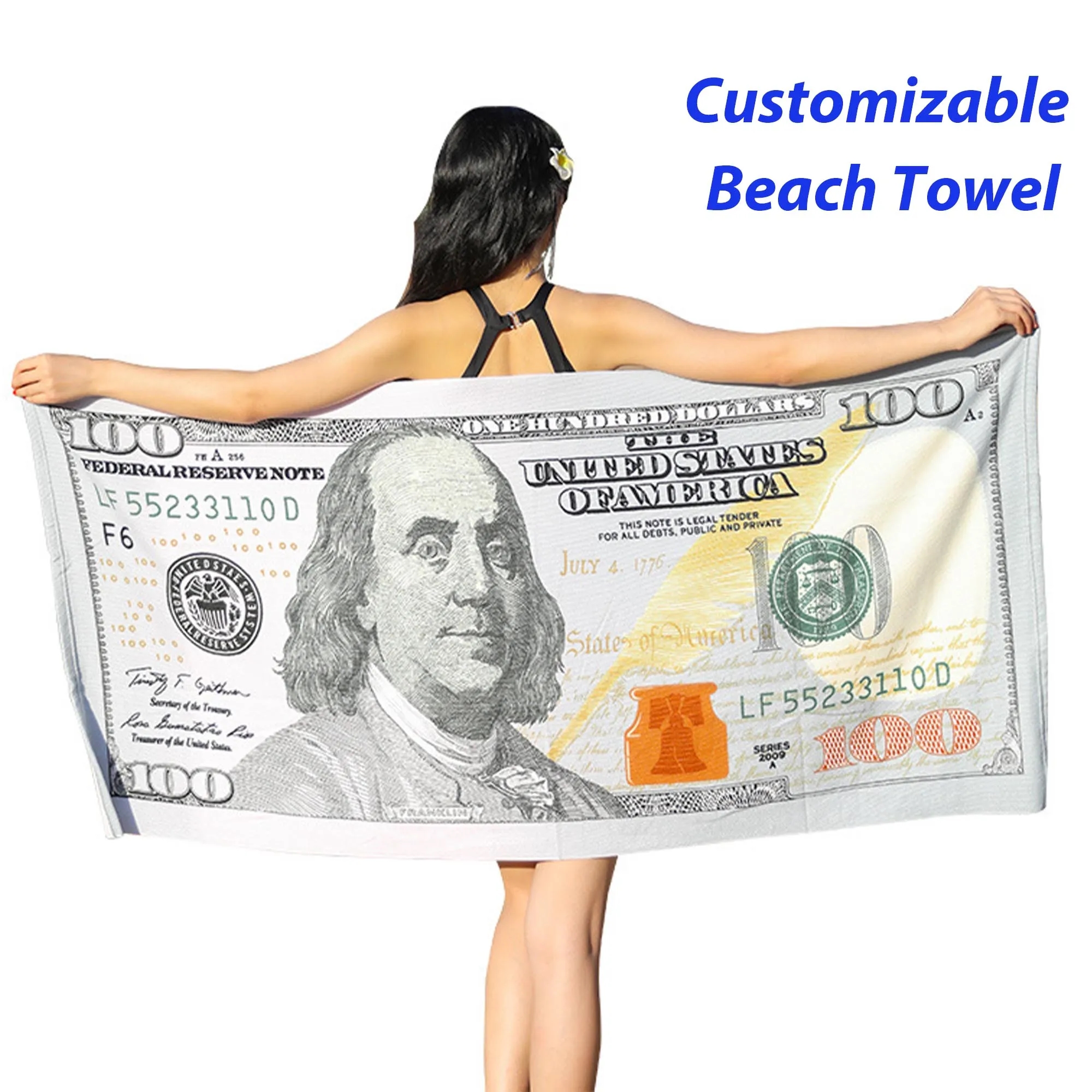 Full Color Custom Beach Towel Brand Blanket 4