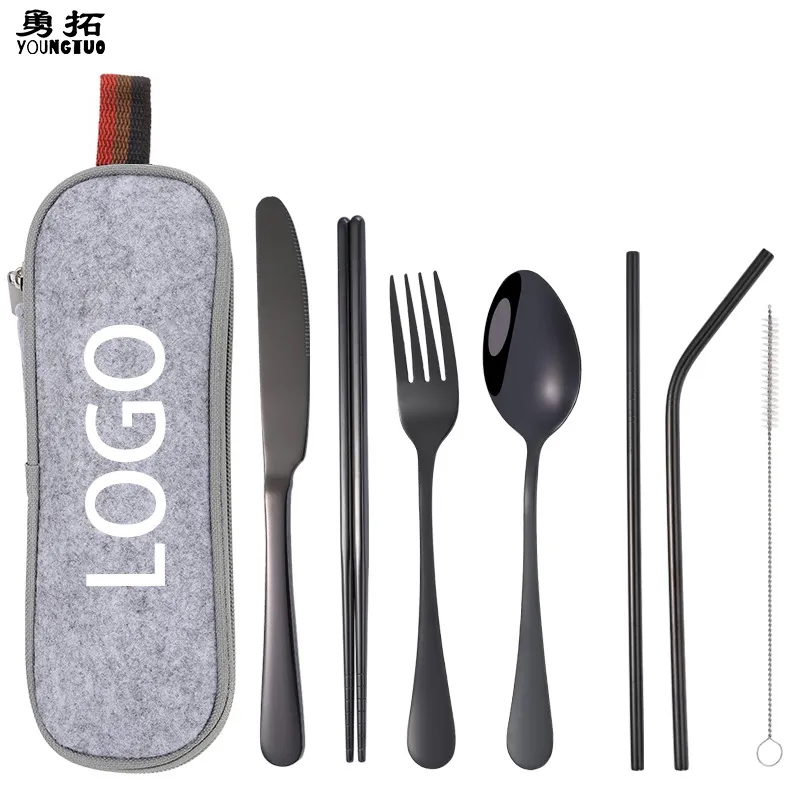 Stainless Steel Cutlery Set with Bag 4