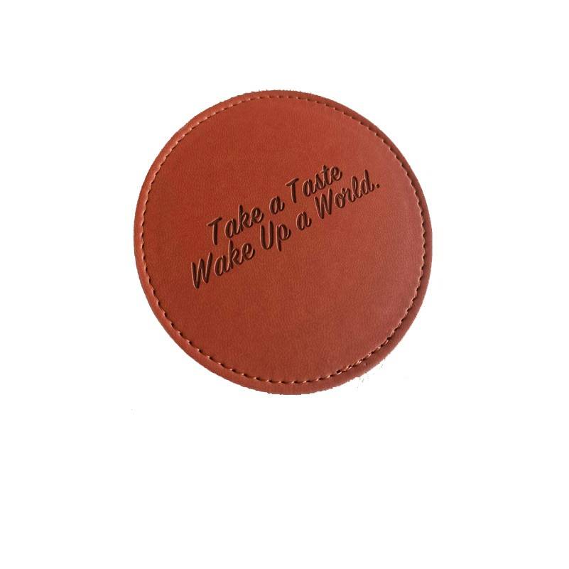 Round Leather Coasters 2