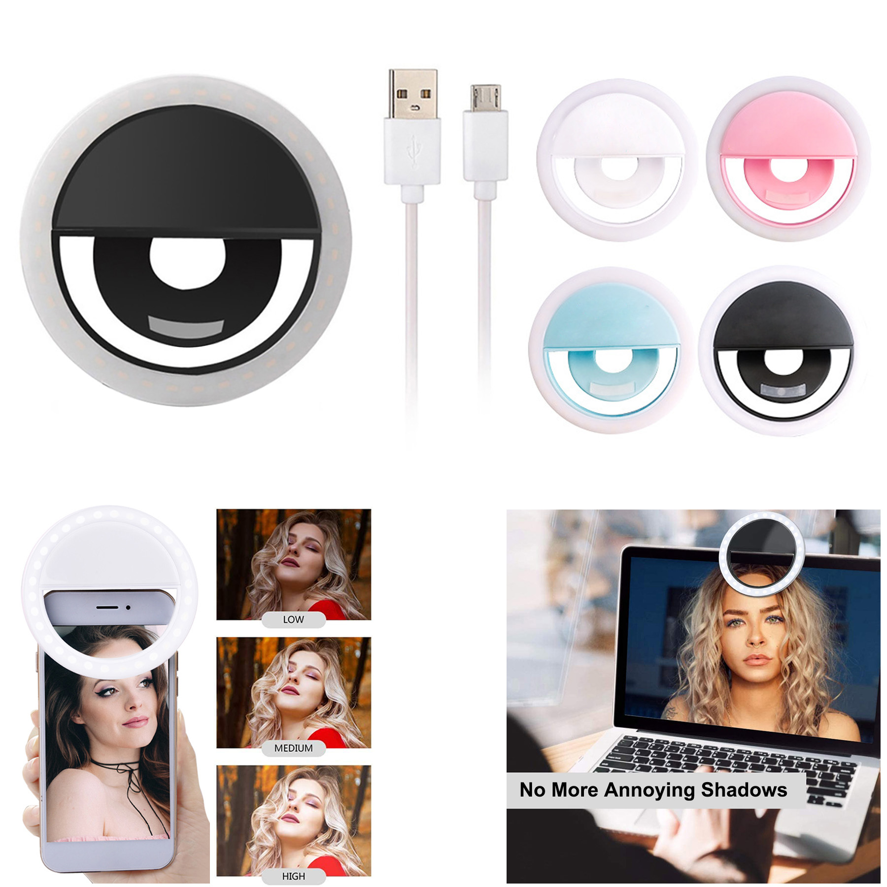 Rechargeable Selfie Ring Light 1