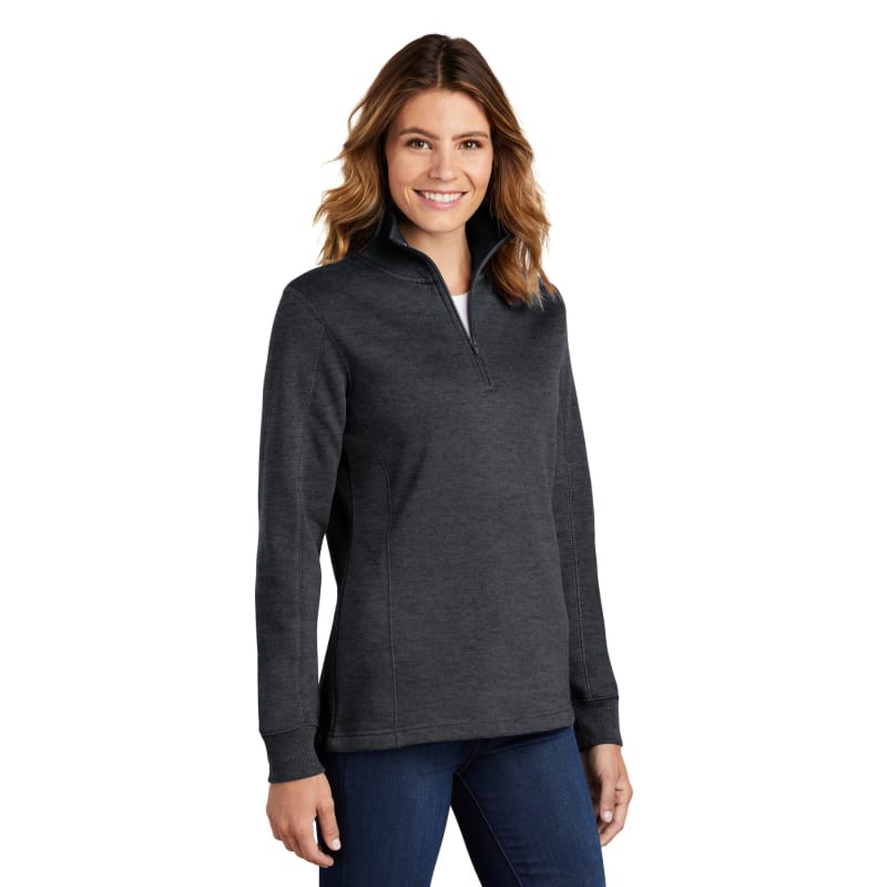 Sport-Tek Women's 1/4-Zip Sweatshirt. 2