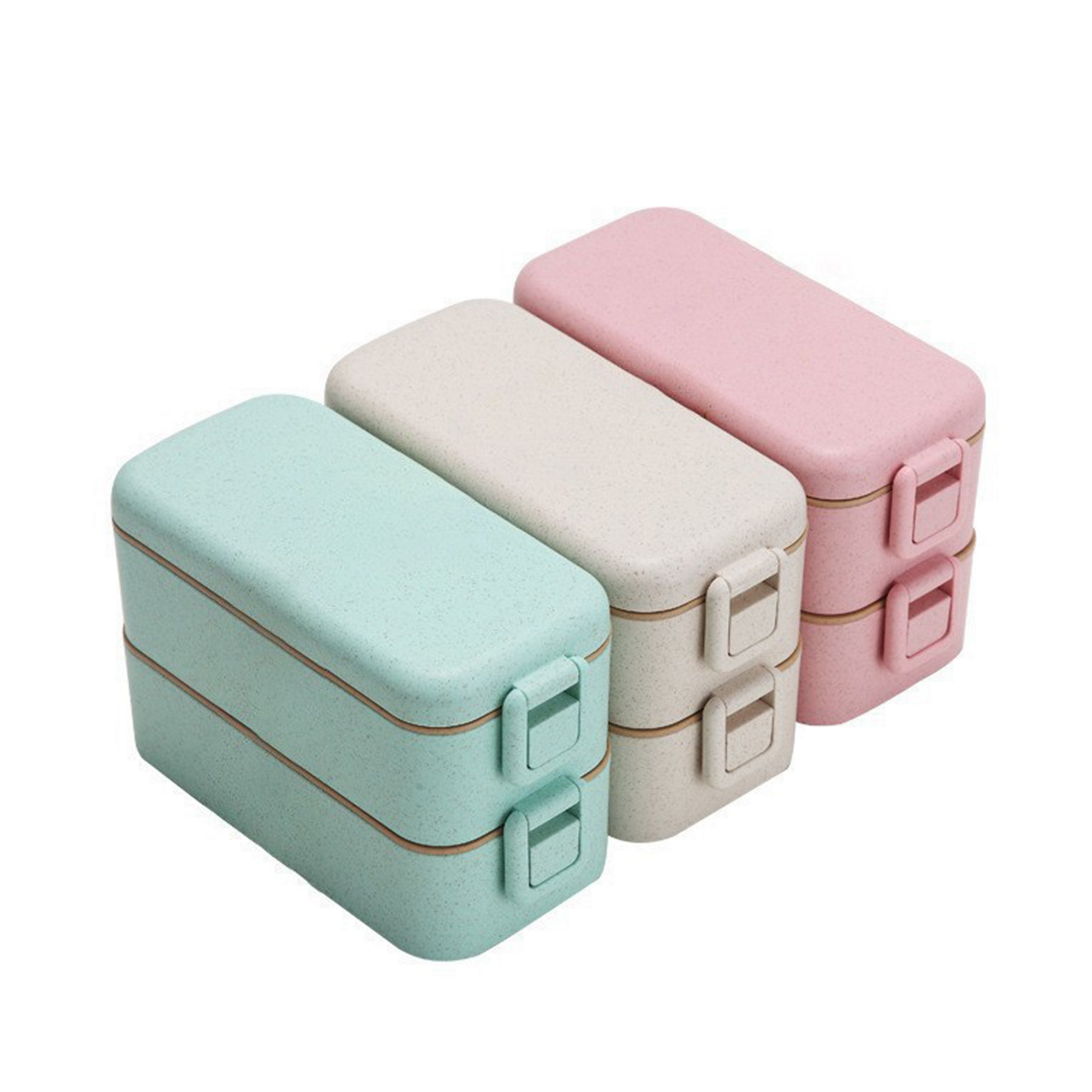 3-In-1 Wheat Straw Lunch Box 3
