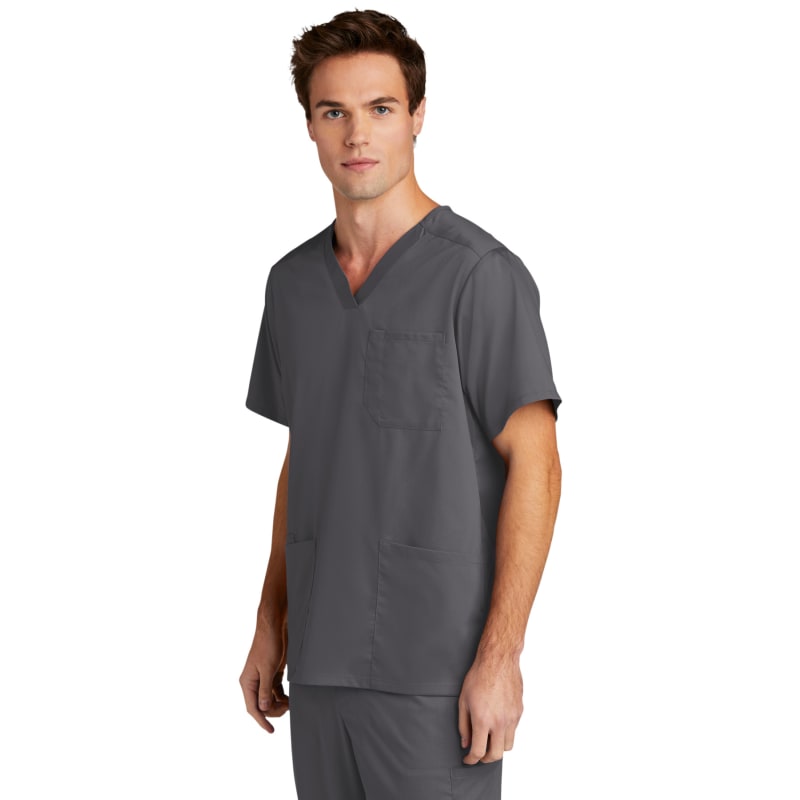 WonderWink Men's Premiere Flex V-Neck Top 22