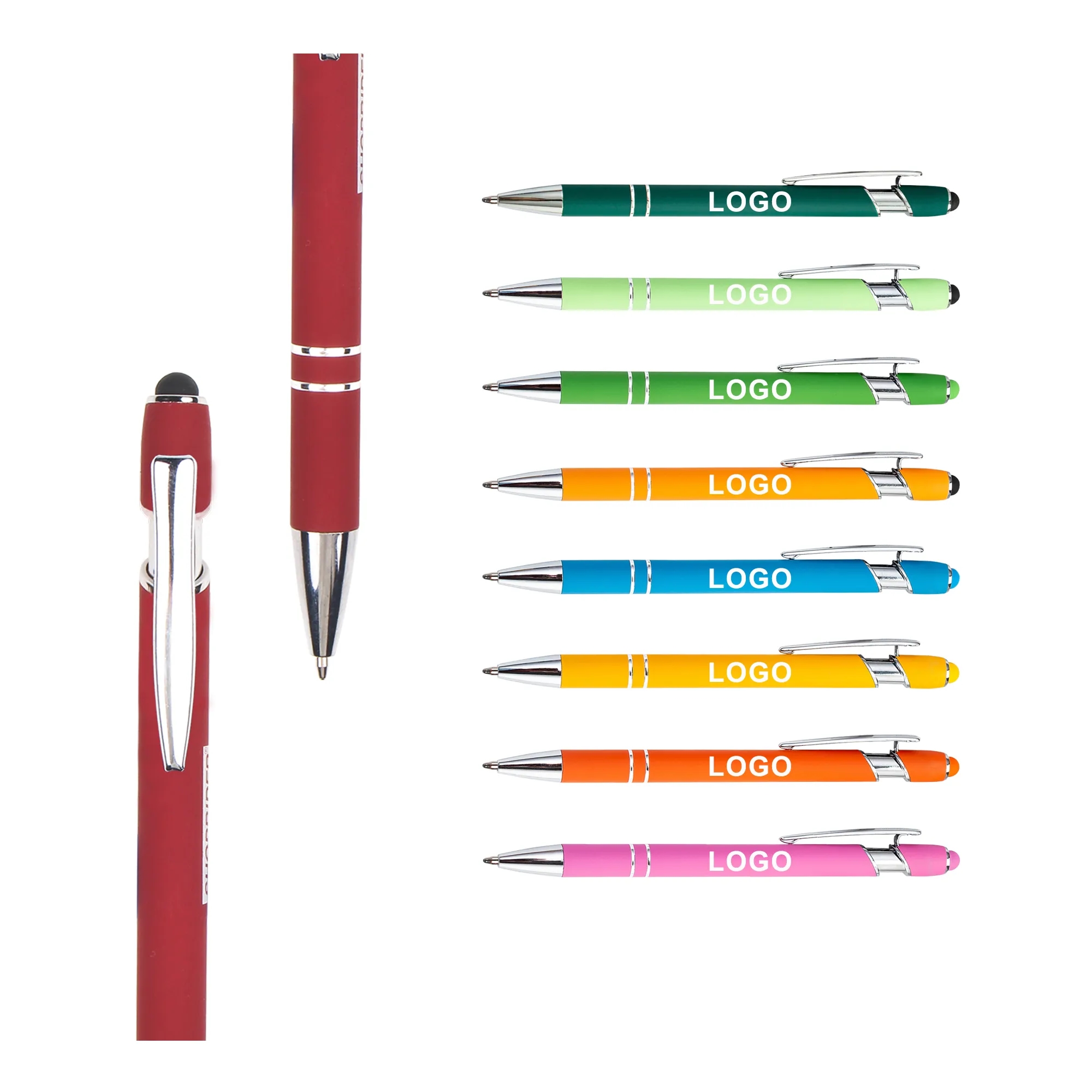Aluminum Ballpoint Stylus Pen with Laser Engraving 5