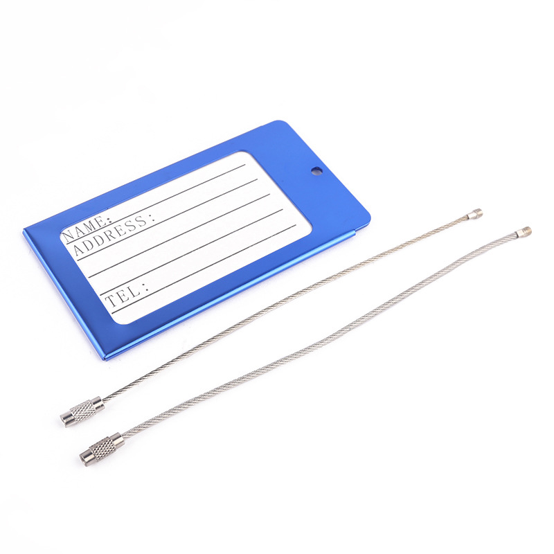 Aluminum Metal Travel ID Identifier Tag 4