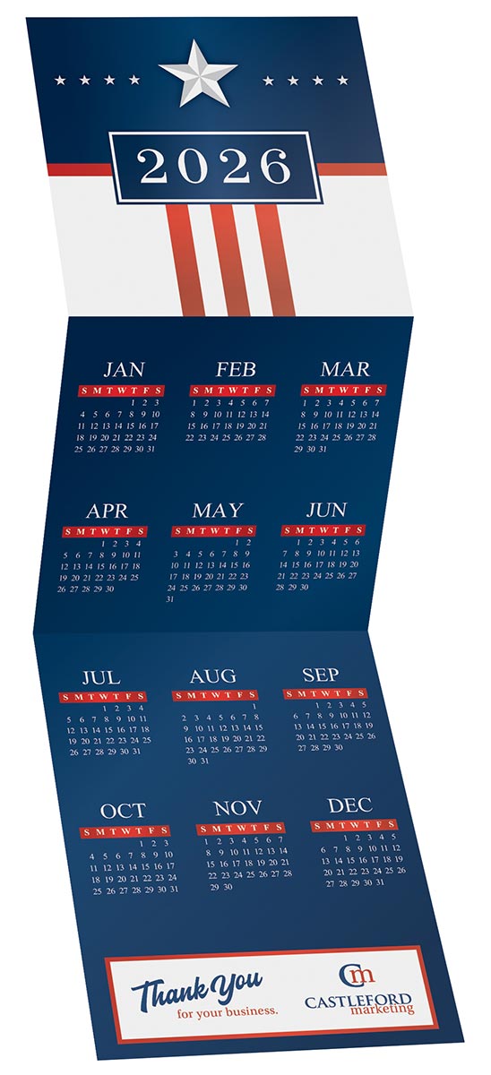 USA Trifold Calendar 2