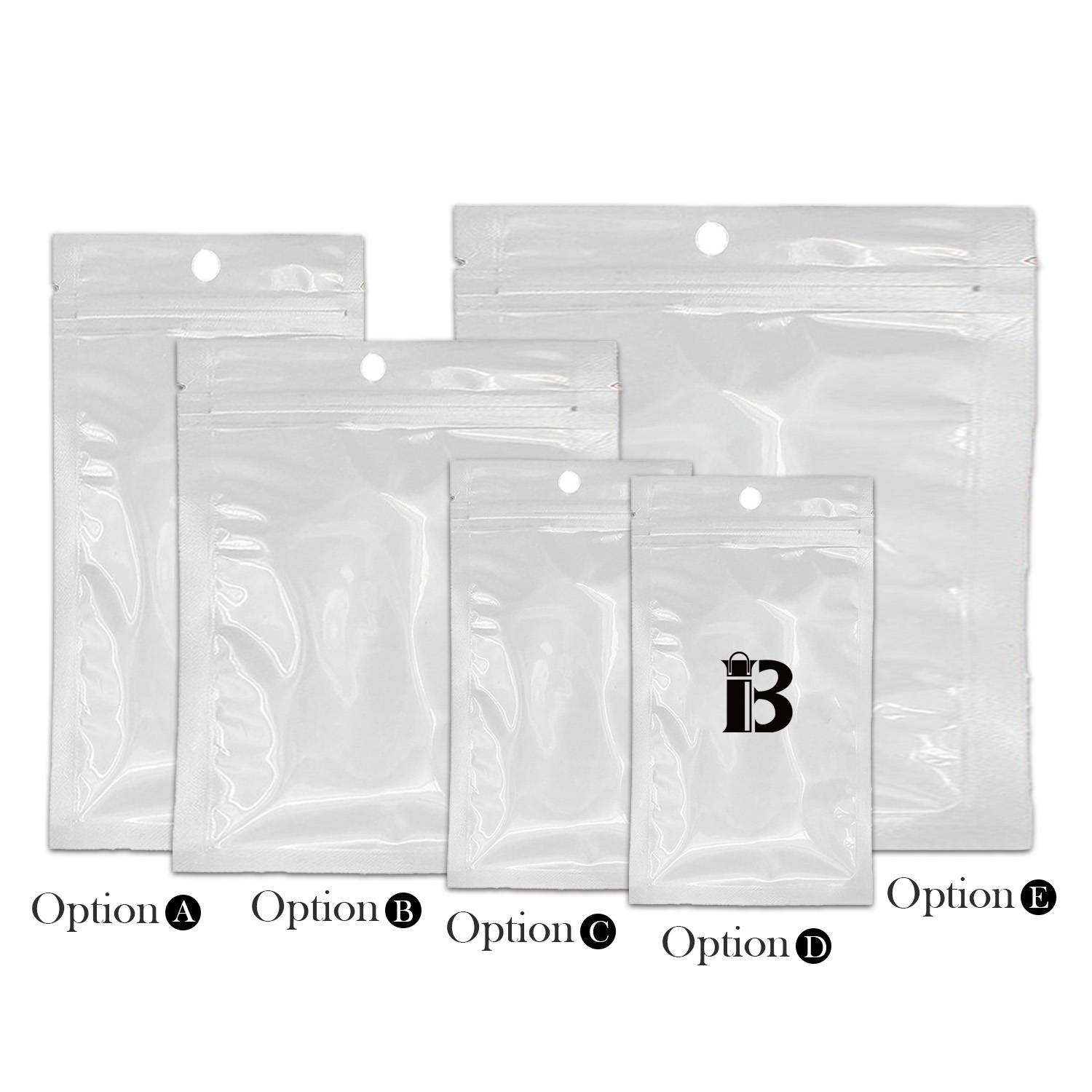 Clear Lock Printed Bags Pockets With Hang Hole 2