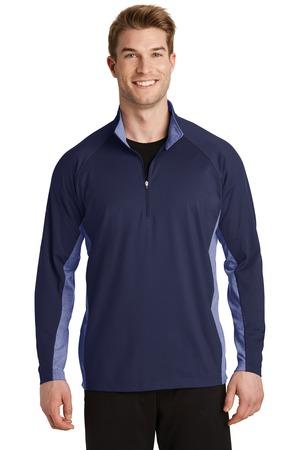 Sport-Wick Stretch Contrast 1/4-Zip Pullover