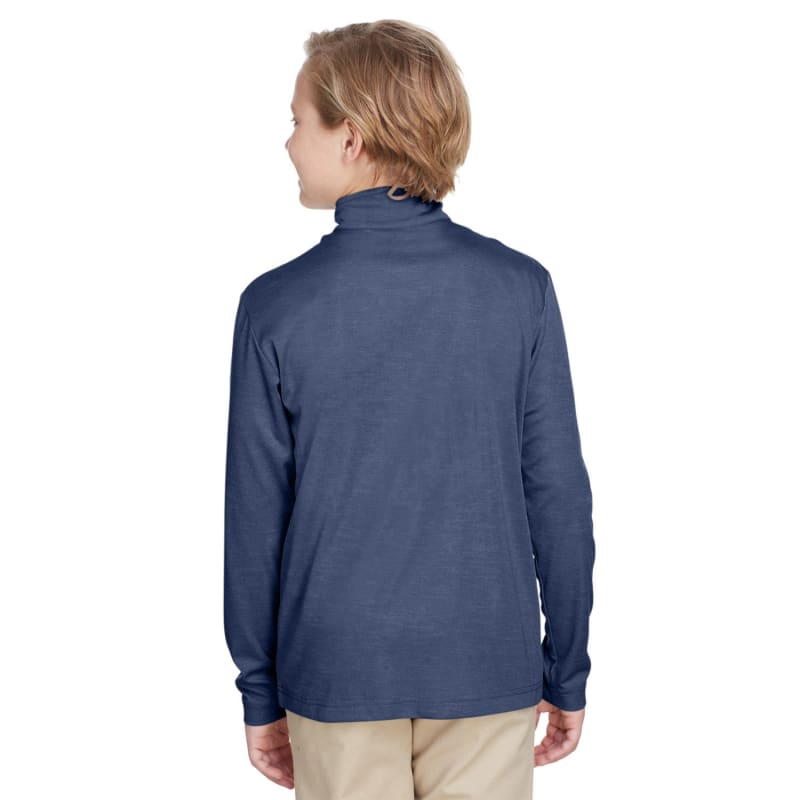 Team 365 Youth Zone Sonic Heather Performance Quarter-Zip 21