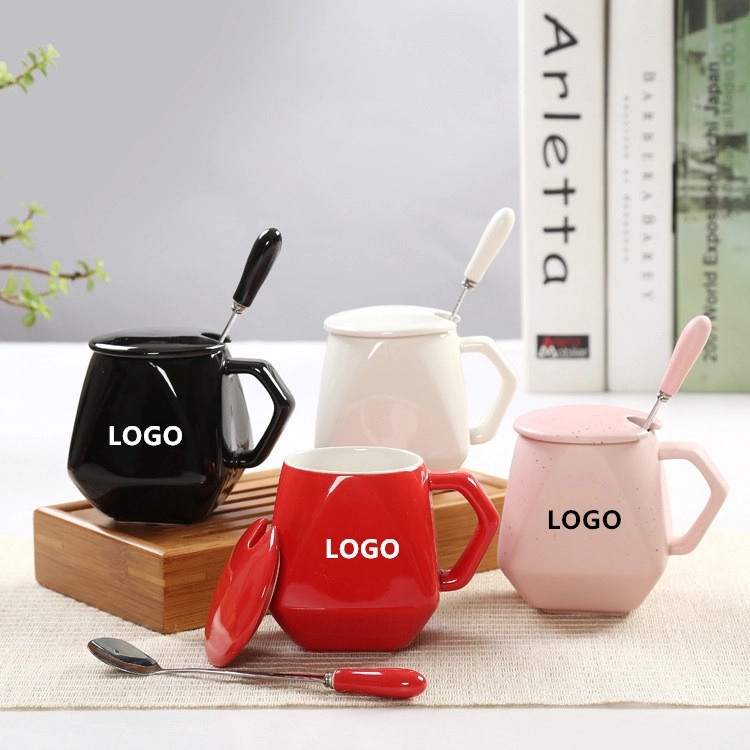 Diamond Shape Ceramic Coffee Mug 2