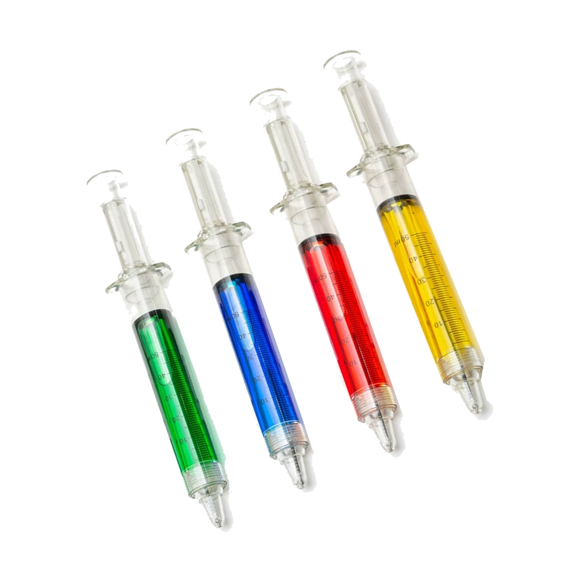 Ball Point Pen Syringe Shape 5.3"L X 0.5"W 2