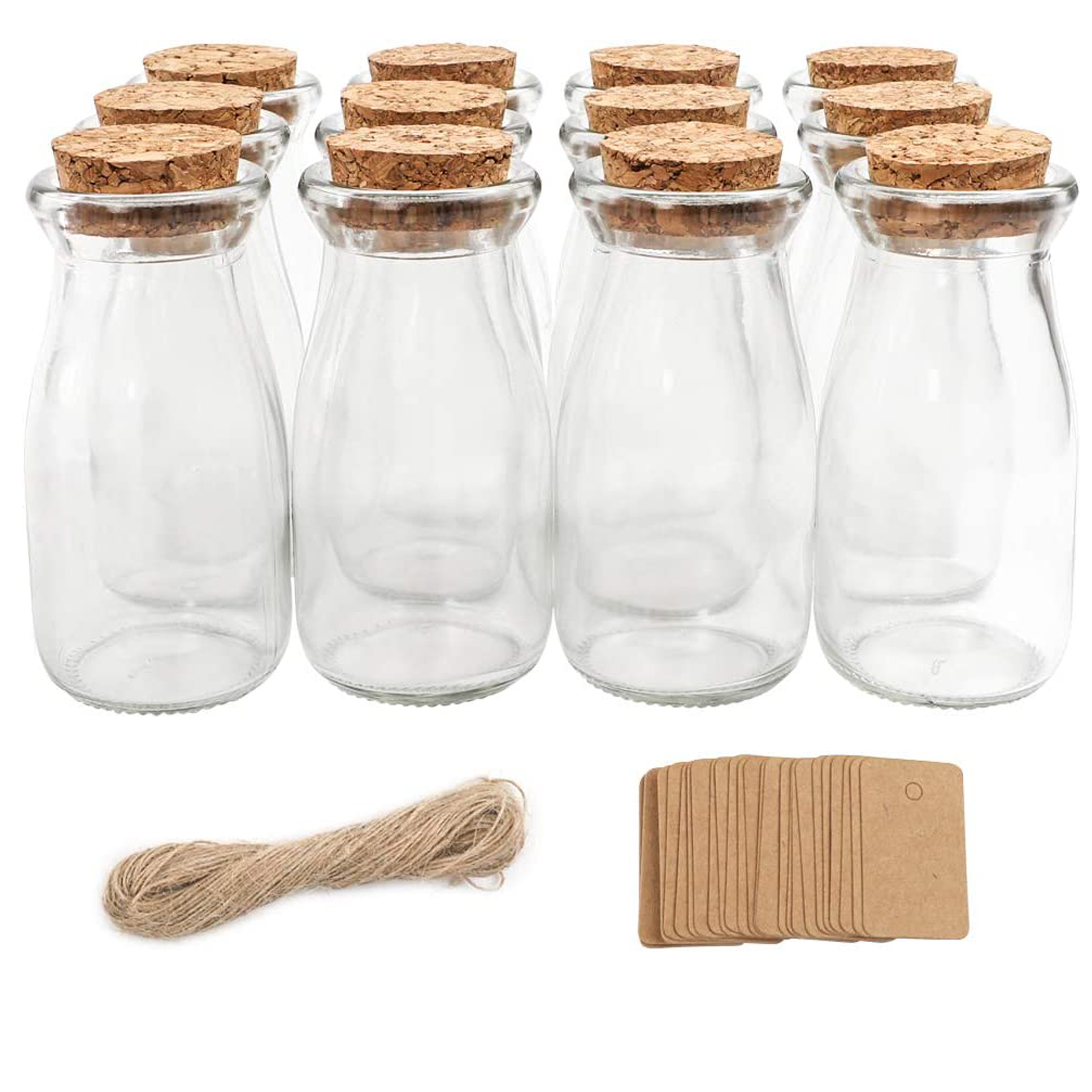 3.4oz Small Glass Favor Jar