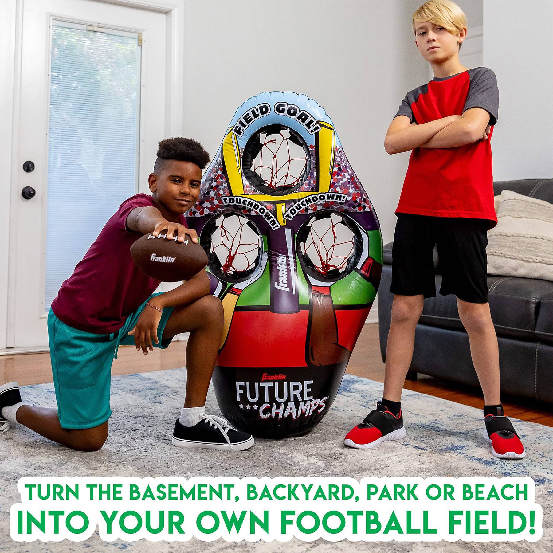 PVC Inflatable Tumbler Football Thrower 6