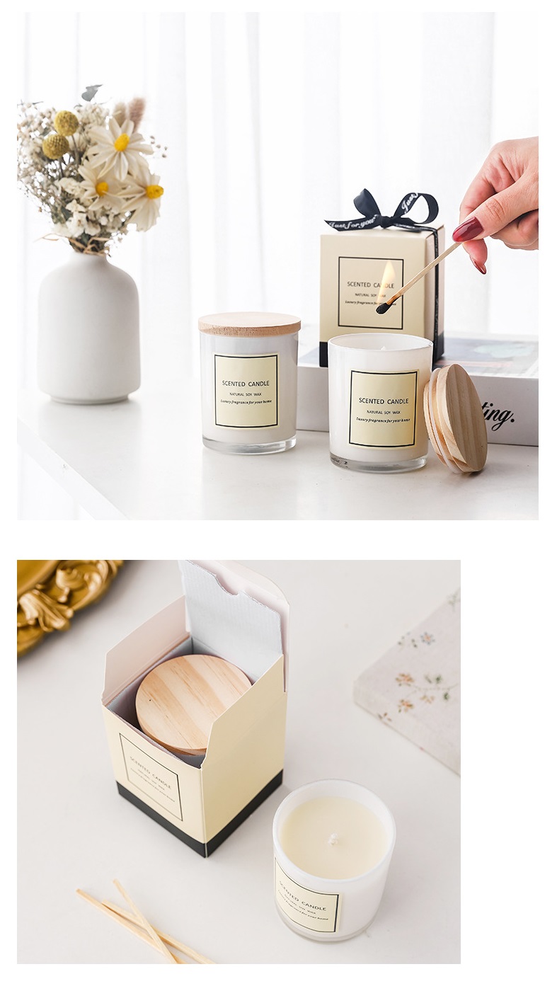 Soy Wax Candle with Bamboo Lid 3 oz 3