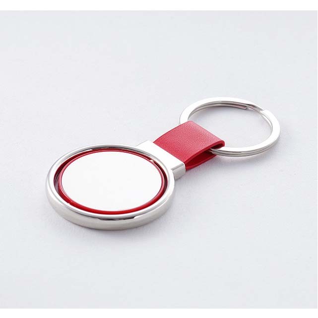 Circular Metal Spinner Key Tag 2