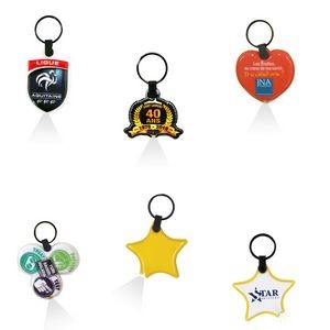 Vividly Colored LED Keychain Flashlight In Various Shapes 7