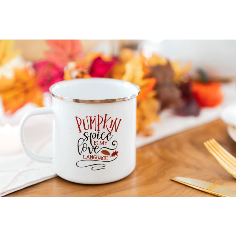 16 Oz Custom Campfire Metal Mug 14