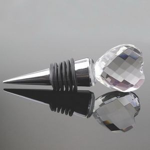 Charming Diamond Heart Shaped Wine Cork Bottle Stopper 2