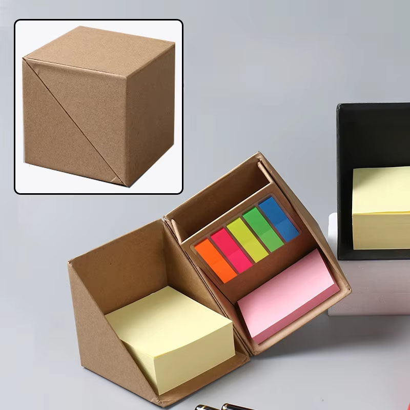 Multi Function Sticky Notes Cube Box With Pen Holder 3