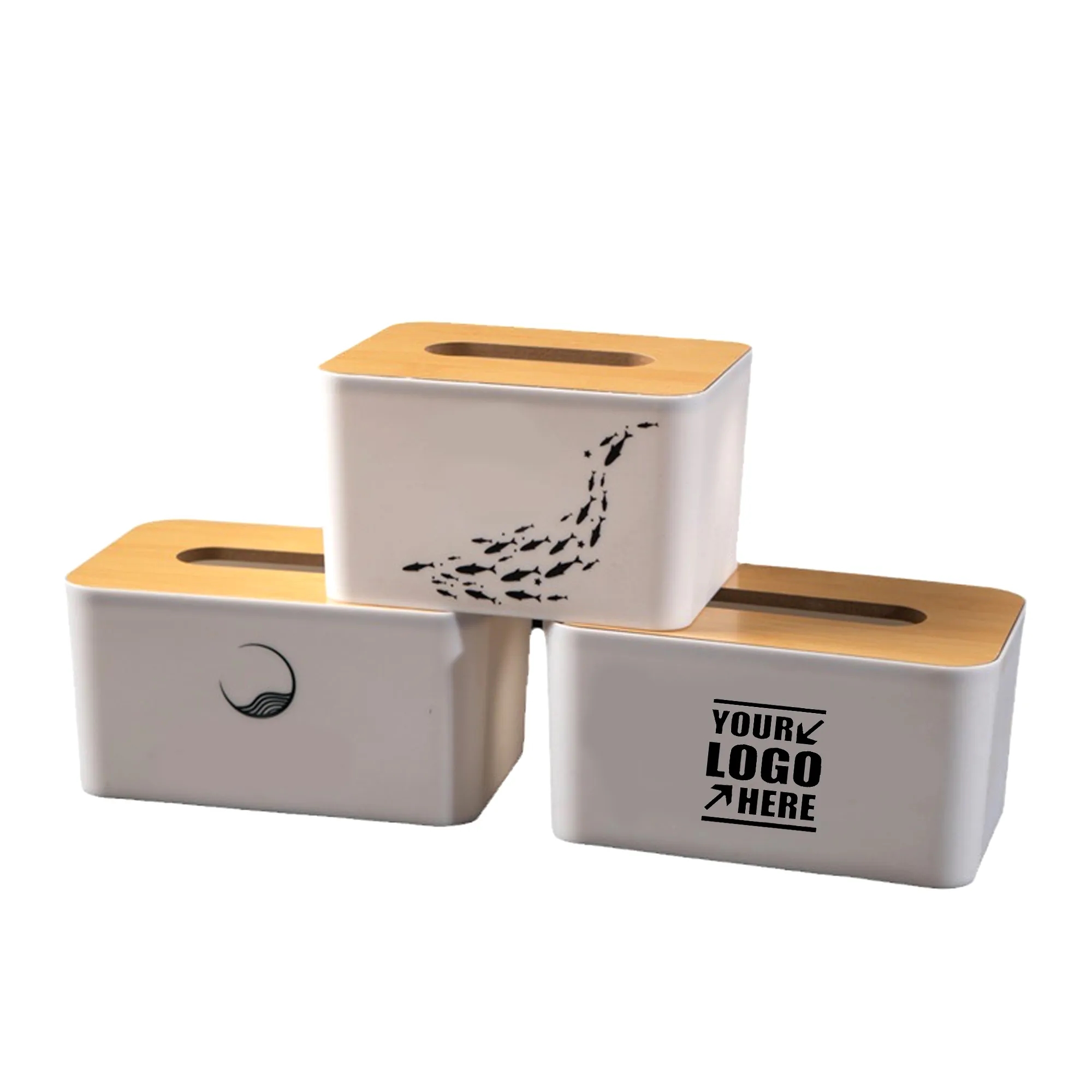 Wood Tissue Box Cover for Disposable Paper 3