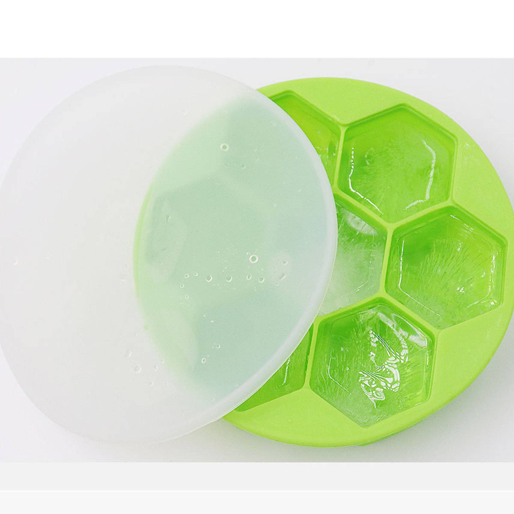 Silicone Honeycomb Ice Cube Tray Mold w/ Lid 5