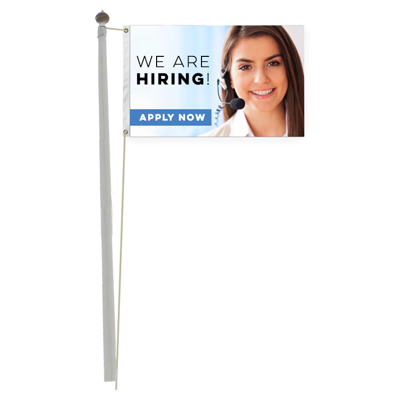 Full Color Pole Flag, 3' x 5' 2