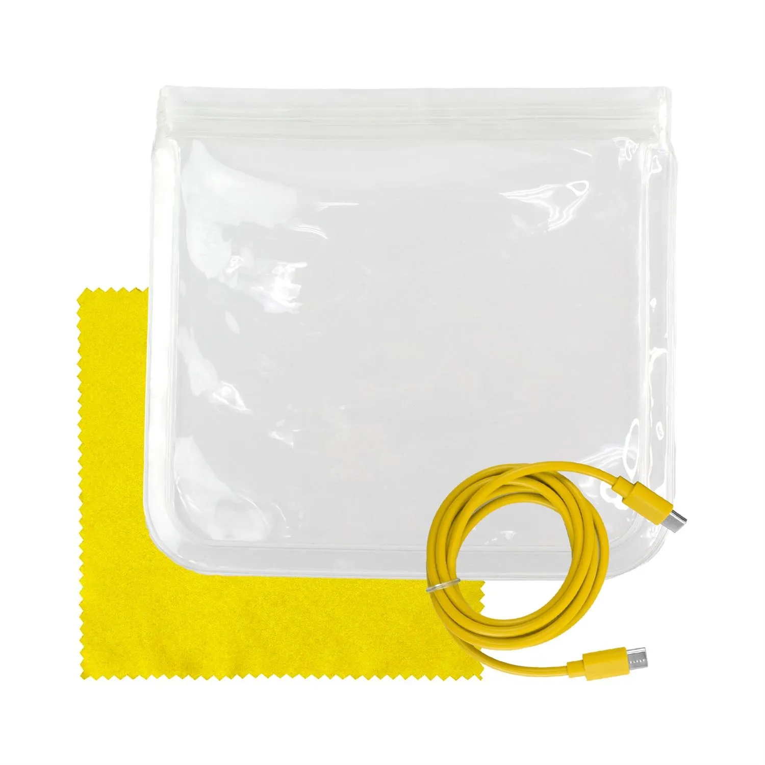 Clear C to C Cable & Cloth Set 6