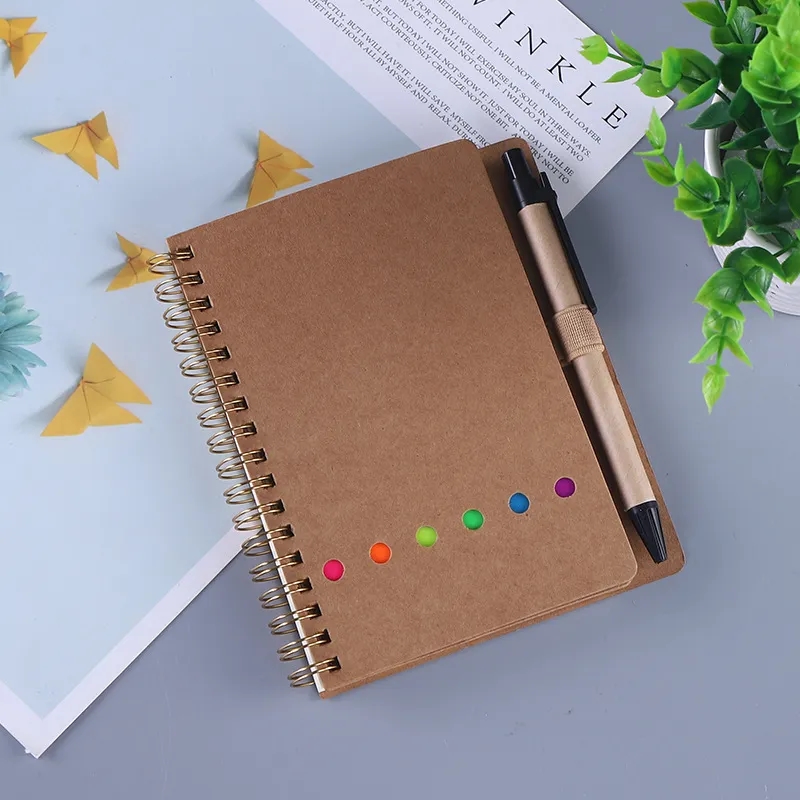 Sticky Notes Spiral Notebook 1