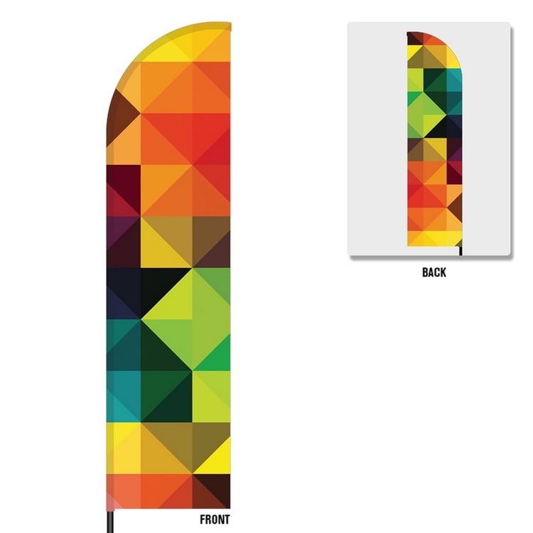 Flex Banner™ Kit, Double-Sided 17' Advetising Feather Flag 2