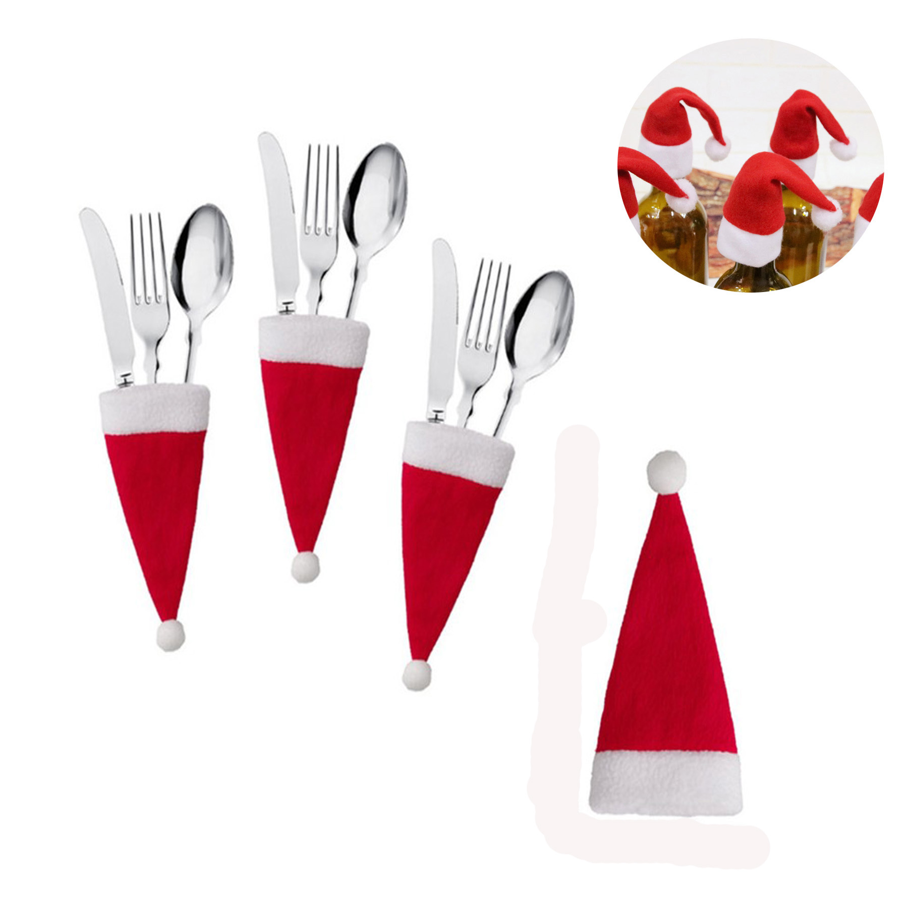Mini Christmas Bottle Cap Spoon Sleeve 2