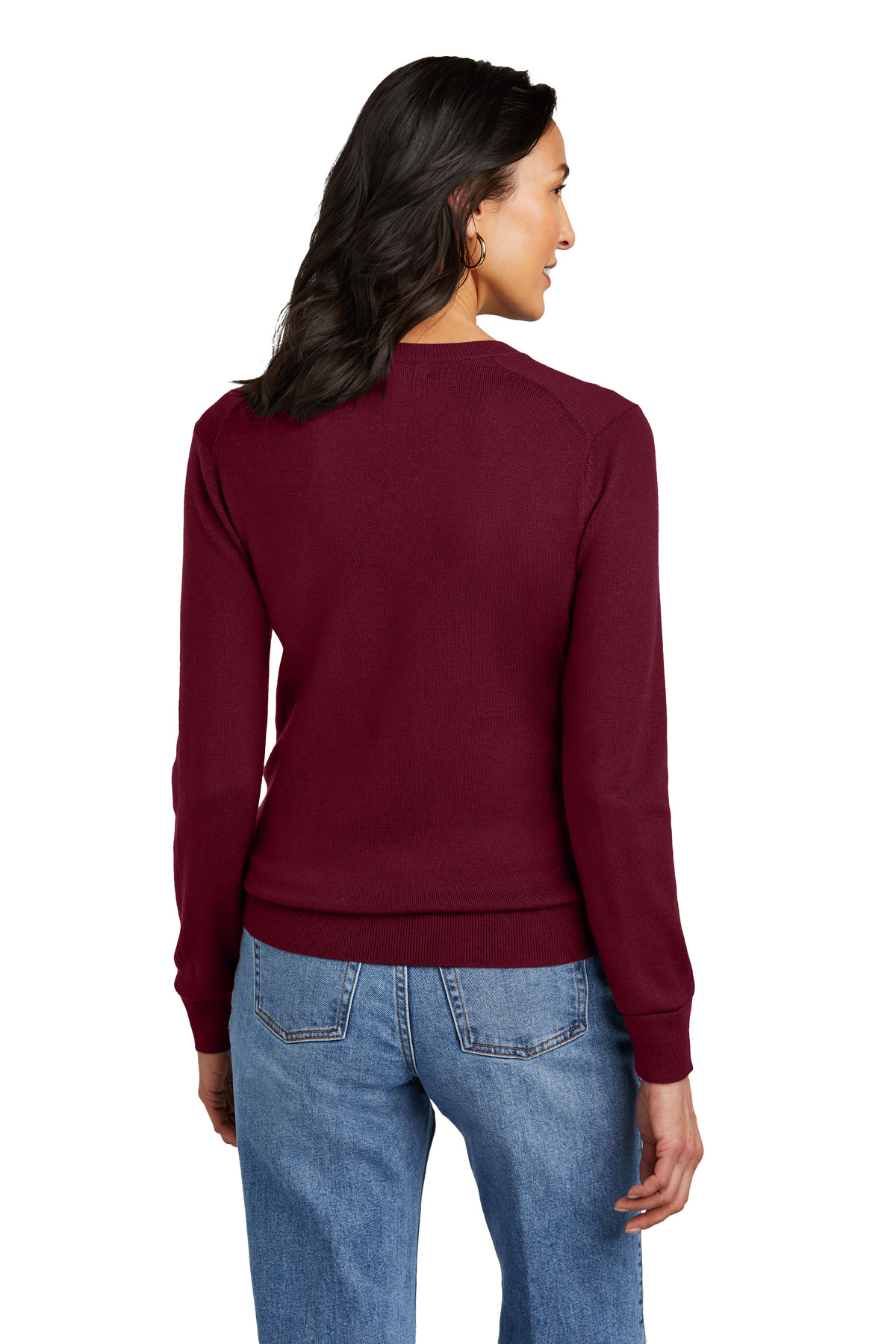 Brooks Brothers Women's Washable Merino V-Neck Sweater BB18411 27