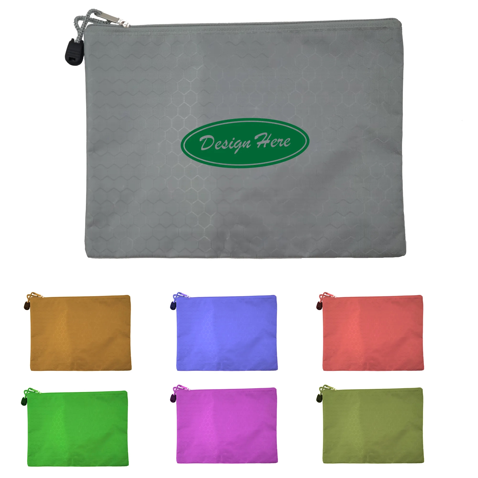 A4 Football Pattern Waterproof Zippered Document Pouch 3