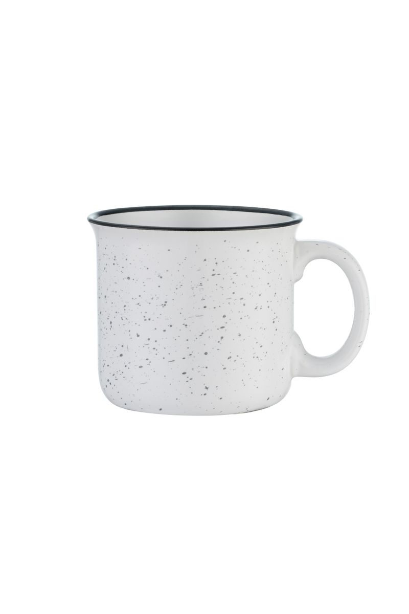 Endura 15 oz White Speckled Campfire Mug 4